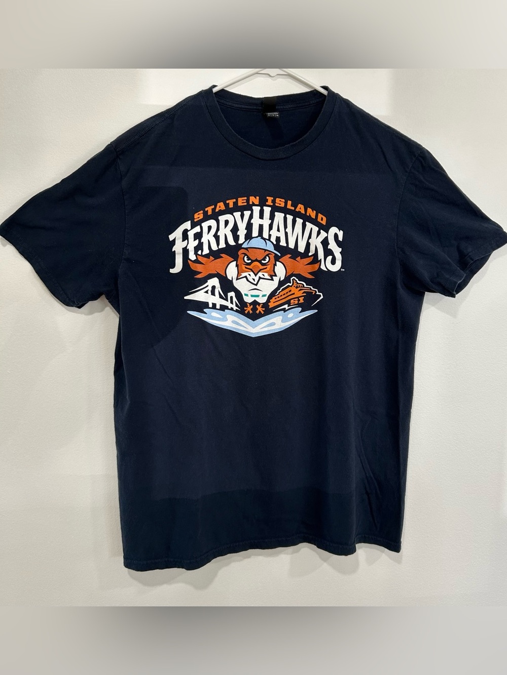 Staten Island Ferryhawks Men's Navy minor league baseball XL